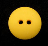 B15654 18mm Gold Yellow Matt 2 Hole Button - Ribbonmoon