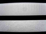 HL14 25mm White Sew on Hook and Loop Fastening Tape - Ribbonmoon