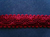 FT707 17mm Pale Burgundy Braid Trimming - Ribbonmoon