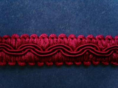 FT707 17mm Pale Burgundy Braid Trimming - Ribbonmoon