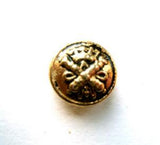 B7764 13mm Gold and Black Vintage Heavy Metal Alloy Shank Button - Ribbonmoon