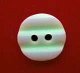 B2722 14mm Pale Mint, Orchid Bone Sheen Grooved Surface 2 Hole Button - Ribbonmoon