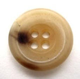 B10735 19mm Light Aaran Bone Sheen 4 Hole Button - Ribbonmoon