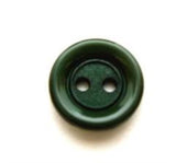 B7831 13mm Forest Green Matt Centre 2 Hole Button - Ribbonmoon