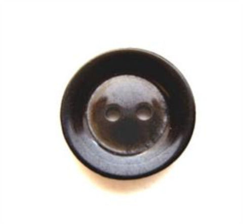 B7956 18mm Tonal Dark Brown Gloss 2 Hole Button - Ribbonmoon