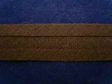 BB012 13mm Dusky Mid Brown 100% Cotton Bias Binding - Ribbonmoon