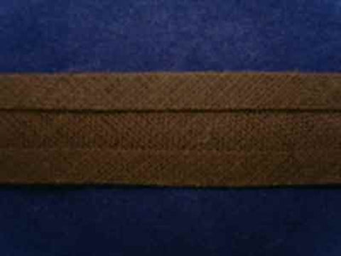 BB012 13mm Dusky Mid Brown 100% Cotton Bias Binding - Ribbonmoon