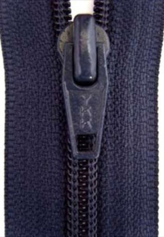 Z3061 YKK 61cm Misty Navy Nylon No.5 Open End Zip - Ribbonmoon