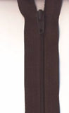 Z1477 46cm Mahogany Brown Nylon No.3 Closed End Zip - Ribbonmoon