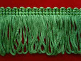FT700 35mm Dusky Parakeet Green Dense Looped Dress Fringe - Ribbonmoon