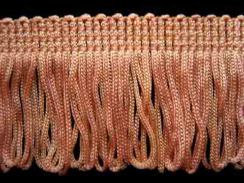 FT1897 36mm Peachy Pink Dense Looped Dress Fringe - Ribbonmoon