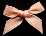 RB377 Peach Satin Ribbon Bow