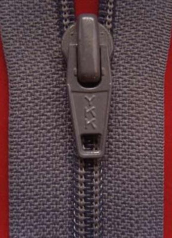 Z2397 YKK 71cm Slate Grey Nylon No.5 Open End Zip - Ribbonmoon