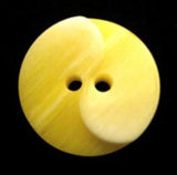 B11806L 20mm Frosted Yellow Gloss 2 Hole Button