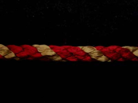 C322 7mm Crepe Cord, Russet and Honey Gold - Ribbonmoon