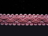 FT1795 12mm Pale Hot Pink Cord Decorated Braid Trimming