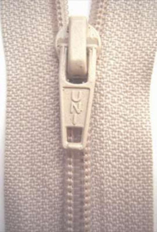 Z2385 76cm Cream Beige Nylon No.5 Open End Zip