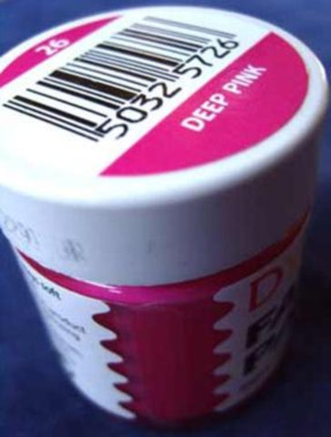FABPAINTDEEPPINK Deep Pink Dylon Fabric Paint 25ml Bottle - Ribbonmoon