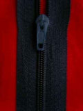 Z0080 18cm Midnight Navy Nylon Pin Lock No.3 Closed End Zip - Ribbonmoon