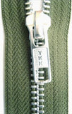 Z4771 30cm Green YKK Metal Teeth No.5 Open End Zip - Ribbonmoon