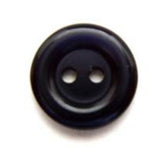 B0449 14mm Deep Navy Polyester 2 Hole Button - Ribbonmoon