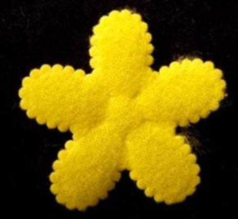 3.4cm Sunshine&nbsp;Yellow Sew on Flower Design Motif-Applique-Patch
Soft and Lightly Padded with a Soft Felt Like Feel