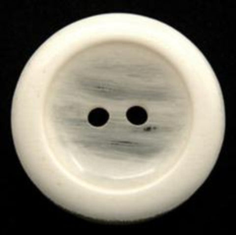 B11794 22mm Frosted White High Gloss 2 Hole Button - Ribbonmoon