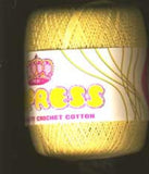 Crochet Cotton Pale Lemon, 365 Metres, 65 Gram Ball - Ribbonmoon