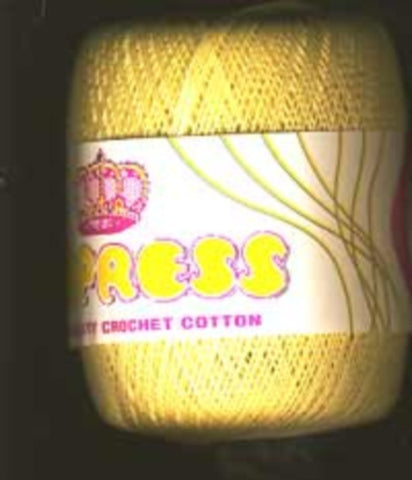 Crochet Cotton Pale Lemon, 365 Metres, 65 Gram Ball - Ribbonmoon