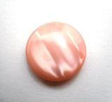 B14204 15mm Tonal Peachy Pink Pearlised Polyester Shank Button