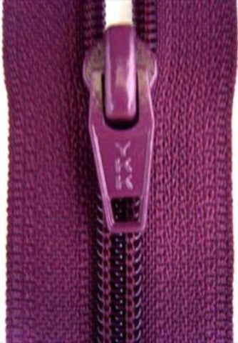 Z2631C 58cm Deep Plum YKK Open End No.5 Zips - Ribbonmoon