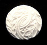 B12969 20mm White Matt Textured Shank Button - Ribbonmoon