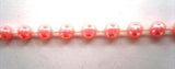 PT125 4mm Pale Coral Iridescent Strung Pearl / Bead String Trimming - Ribbonmoon