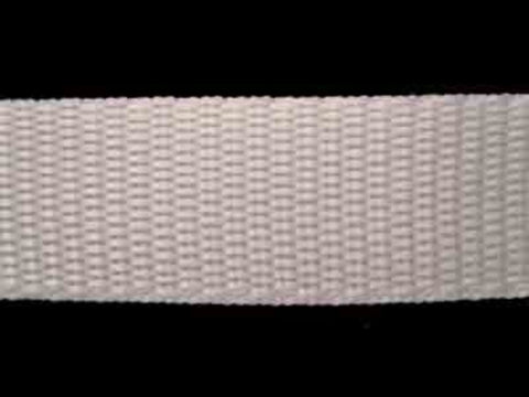 WEB41 20mm White Polypropylene Webbing - Ribbonmoon