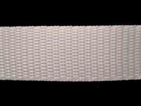 WEB41 20mm White Polypropylene Webbing - Ribbonmoon