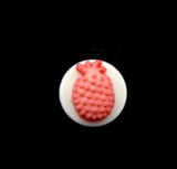 B14195 12mm Matt Apricot Pineapple Design Novelty Shank Button - Ribbonmoon