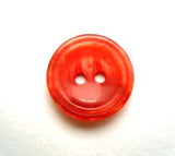 B14018 15mm Tonal Flame Orange Shimmery 2 Hole Button - Ribbonmoon