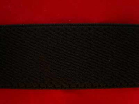 EB30 32mm Plush Black Elastic. - Ribbonmoon