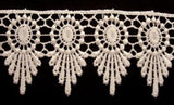 L469 52mm Ivory Cream Guipure Lace - Ribbonmoon