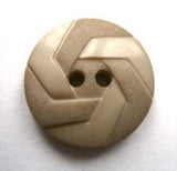 B16651 21mm Straw Beige Matt and Gloss Textured 2 Hole Button - Ribbonmoon