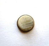 B8143 11mm Aaran Stone Effect Shank Button with a Metal Rim - Ribbonmoon