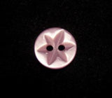 B11202 11mm Dark Rose Pink 2 Hole Polyester Star Button - Ribbonmoon
