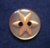 B4325 12mm Pale Apricot Poyester Star 2 Hole Button - Ribbonmoon
