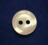B4024 11mm Tonal Ivory Cream Pearlised 2 Hole Button - Ribbonmoon