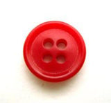 B8608 14mm Red Soft Sheen 4 Hole Button - Ribbonmoon