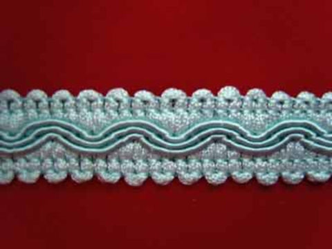 FT204 18mm Tonal Sky Blues Cord Decorated Braid Trimming