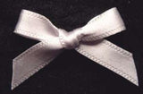 RB321 Silver Grey 7mm Double Faced Satin Ribbon Bow - Ribbonmoon