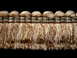 FT1512 3cm French Beige, Honey Gold and Cream Cut Ruched Fringing - Ribbonmoon
