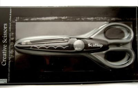 SCISSOR10 Dovecraft Craft Scissors, Scallop Cut. Cardmaking, Scrapbooking - Ribbonmoon