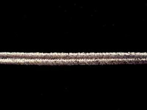 RUSSBRAID20 3.5mm Silver Metallic Lurex Russia Braid